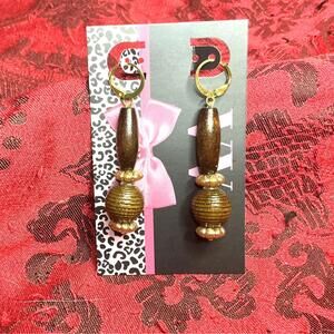 Wooden Bead Earrings